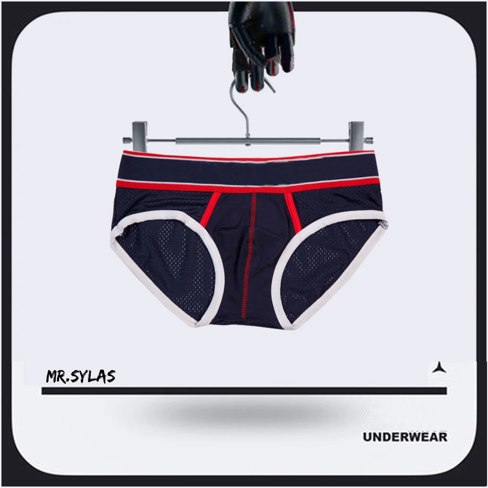 Summer Breathable Mesh Briefs Sexy Men's Underwear Casual Male Underpants Jockstrap Sport Gym Comfortable Wear Plus Size |