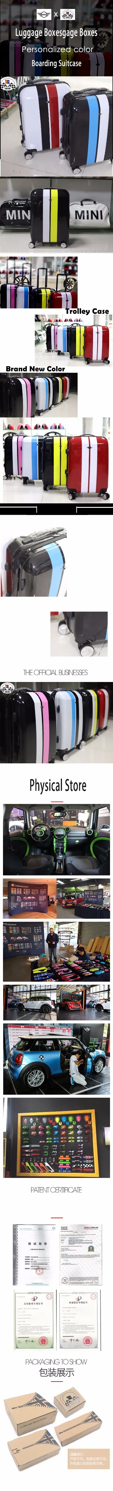 Абсолютно ABS+ PC материал стиль mini Ray черный/красный/белый/синий/серебристый багажные ящики для путешествий для mini cooper F56 F55 F54 F60 R56