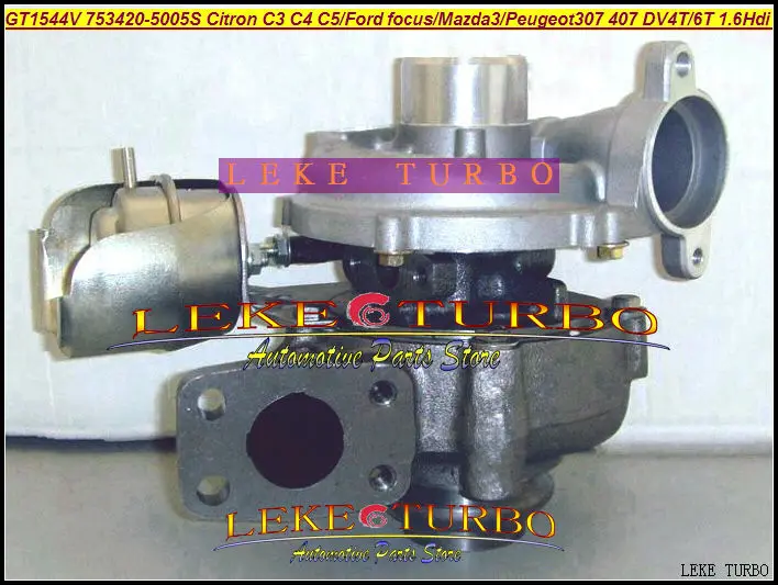 GT1544V 753420 750030 0001 5004S турбо для Mazda 3 Citroen C3 C4 C5 Peugeot 206 407 DV6TED4 DV4T 9HZ 1.6L|turbocharger bearing|turbocharger