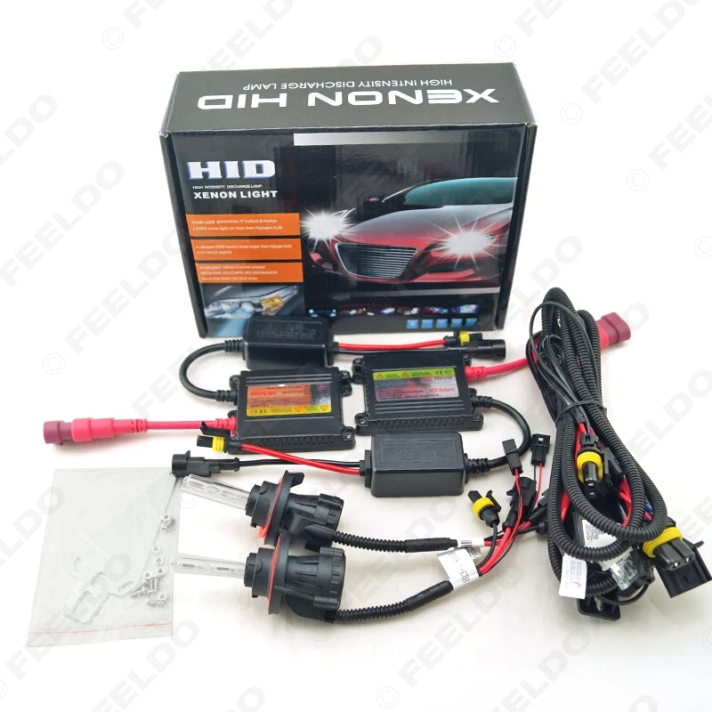 FEELDO автомобильный светильник H13 HID ксеноновая лампа Hi/Lo Биксеноновая 35 Вт 12 В