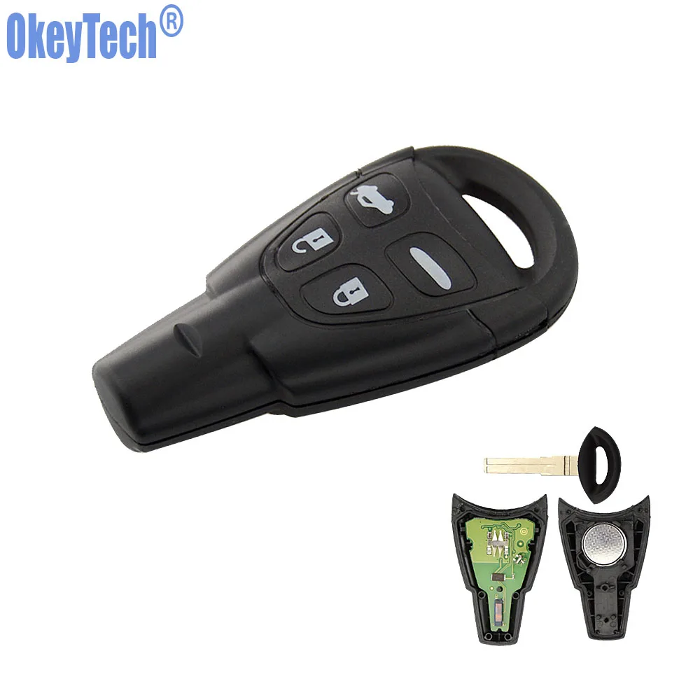 OkeyTech 433 МГц ID46 PCF7946 чип с 4 кнопками Смарт дистанционные брелки для ключей брелок
