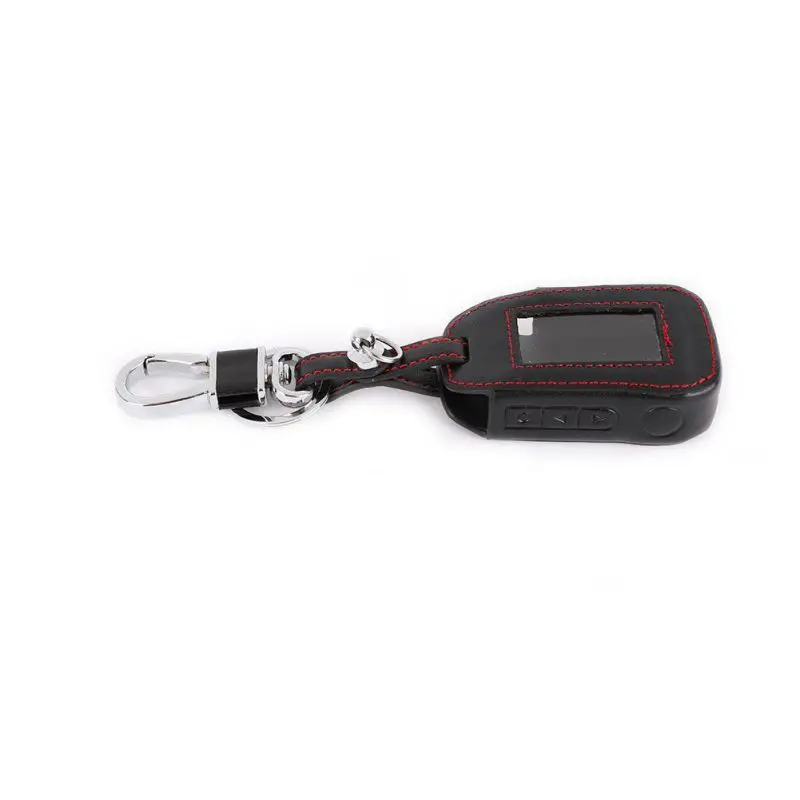 A92 Case Keychain Genuine Leather Cover For StarLine LCD Remote Two-Way Car Alarm Transmitter | Автомобили и мотоциклы