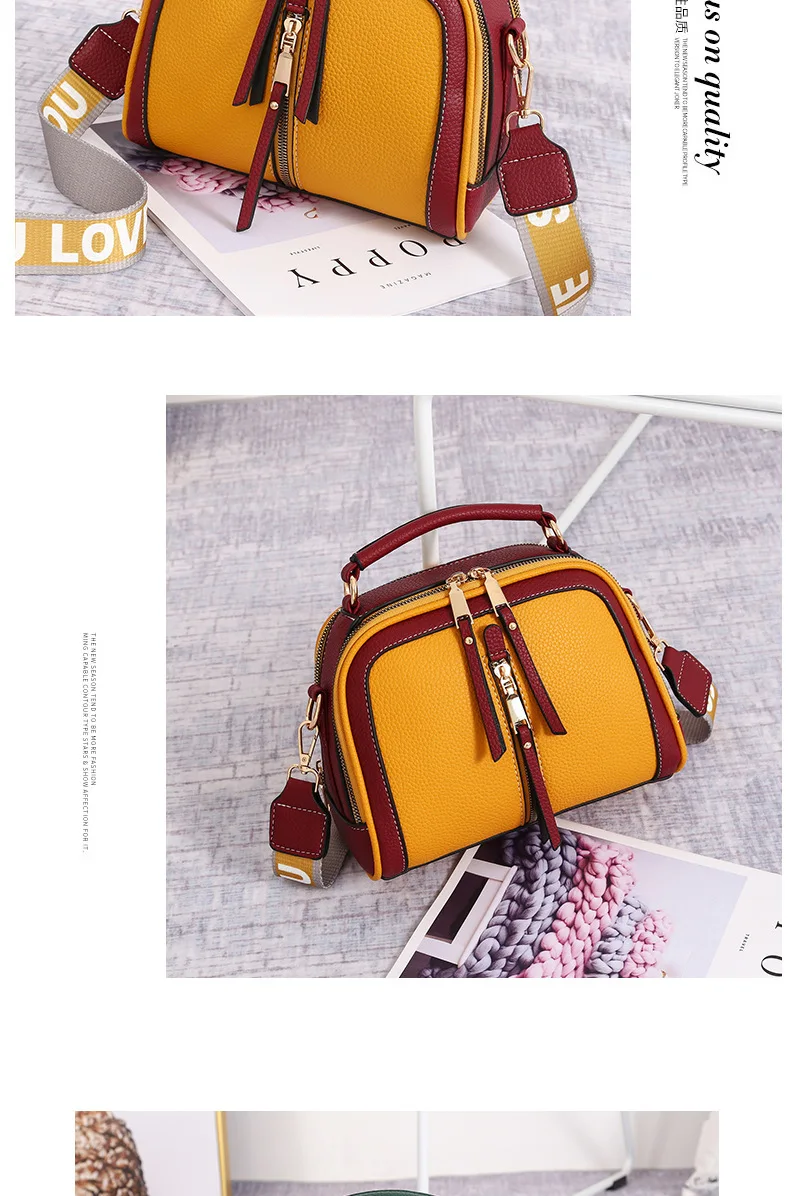 YINGPEI Women Messenger Bags Leather Shoulder Bag Ladies Handbags New Purse Satchel Fashion Tote Bags Gift