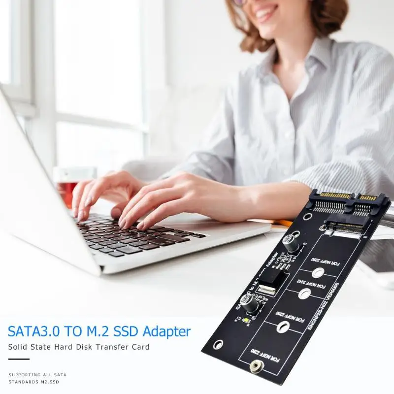 M.2 NGFF SSD адаптер SATA 3,0 22 Pin для ключа B-M NGFF адаптер расширения Поддержка всех SATA стандартов M2.SSD