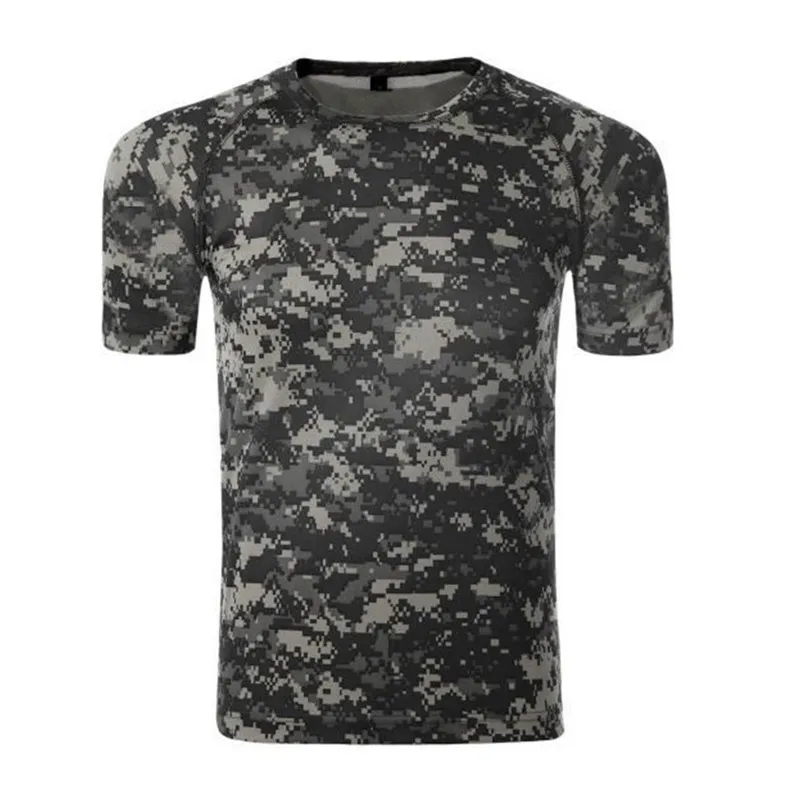 Мужская быстросохнущая футболка MEGE летняя дышащая для спорта охоты походов и