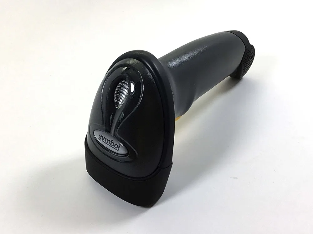 Лазерный ручной сканер штрих-кодов Symbol LS2208 с подставкой USB черный | Компьютеры и