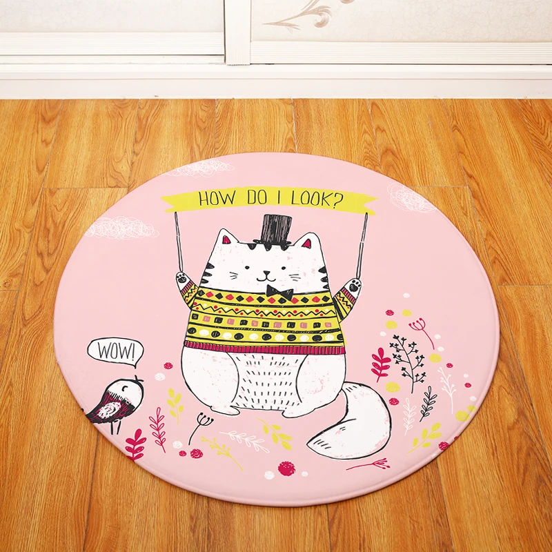 Круглый ковер для кошек детский игровой тент гимнастический коврик спальни