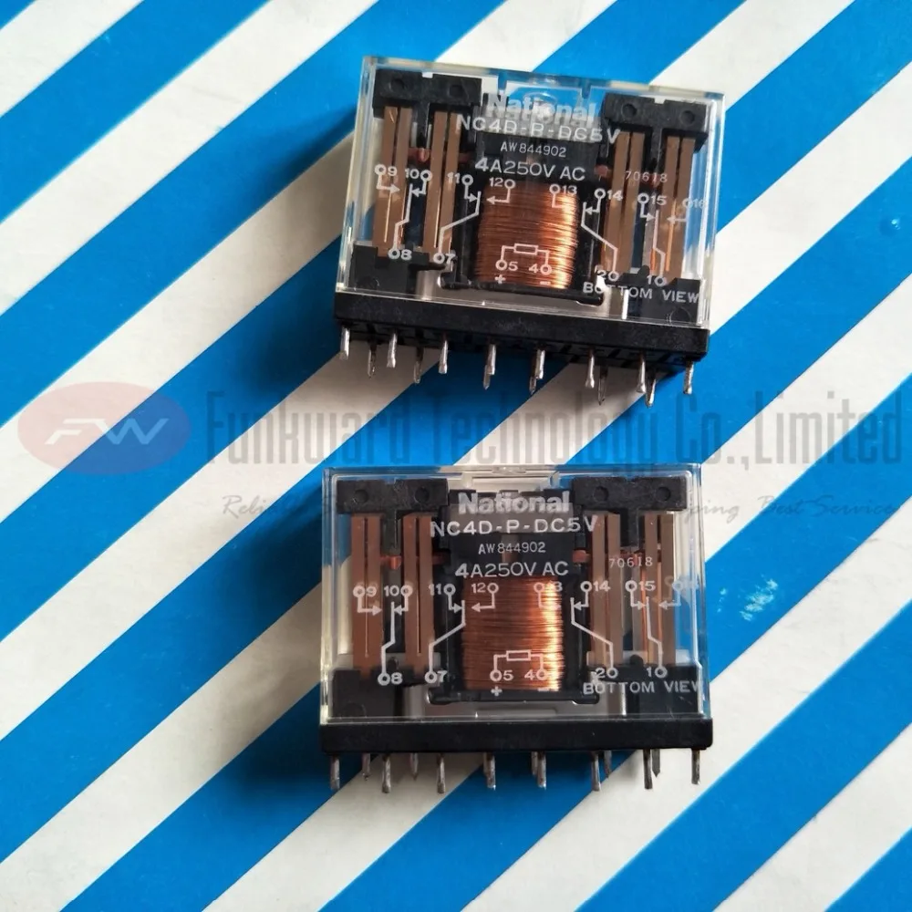 NC4D P DC5V DC24V электромеханическое реле 4A 250VAC 14 контактов|Реле| |
