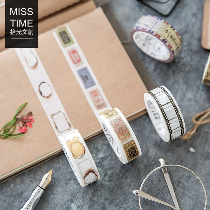 15mm X 7m Retro Series Washi Tape Adhesive DIY Scrapbooking Sticker Label Masking Student Stationery Gift | Канцтовары для офиса и