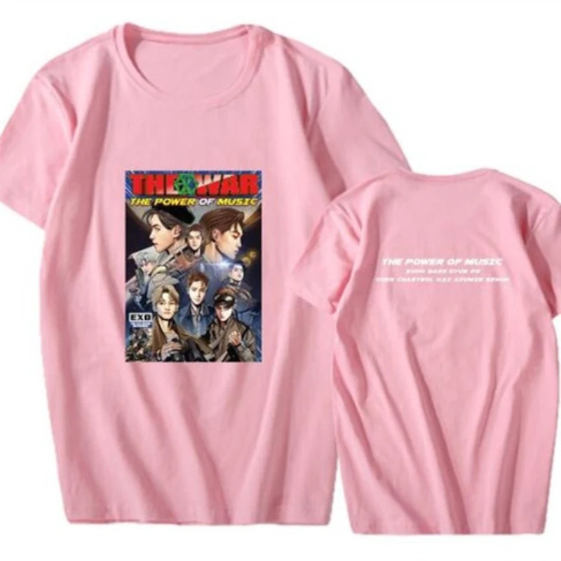 Футболка с короткими рукавами Mainlead Kpop Exo standard Four Album The War Power Of Music|Футболки| |