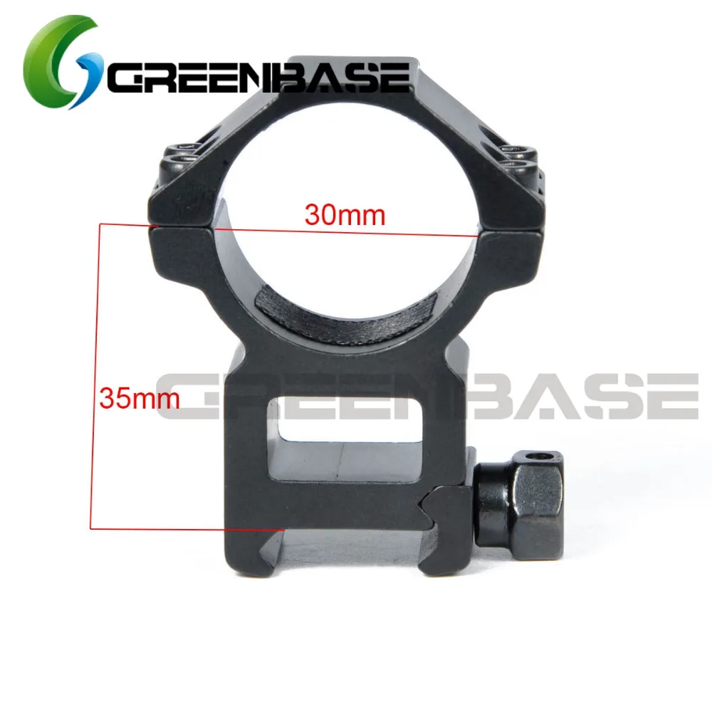 Greenbase Средние/высокопрофильные 30 мм кольца для колец Вивера 20 рельсы|scope ring mount|30mm