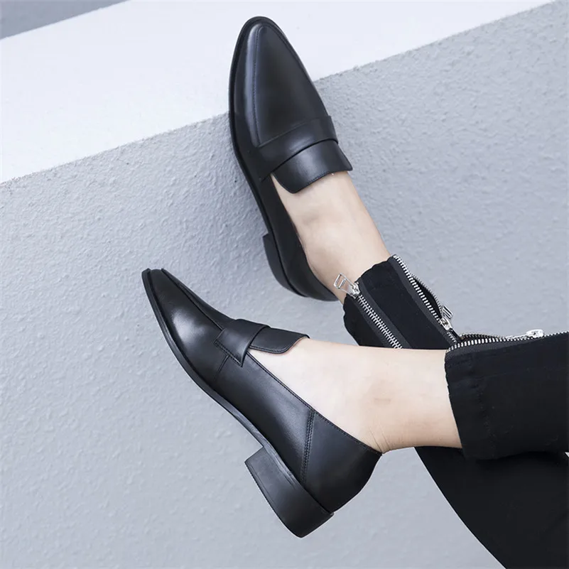 Женские туфли-лодочки FEDONAS классические туфли из натуральной кожи на квадратном