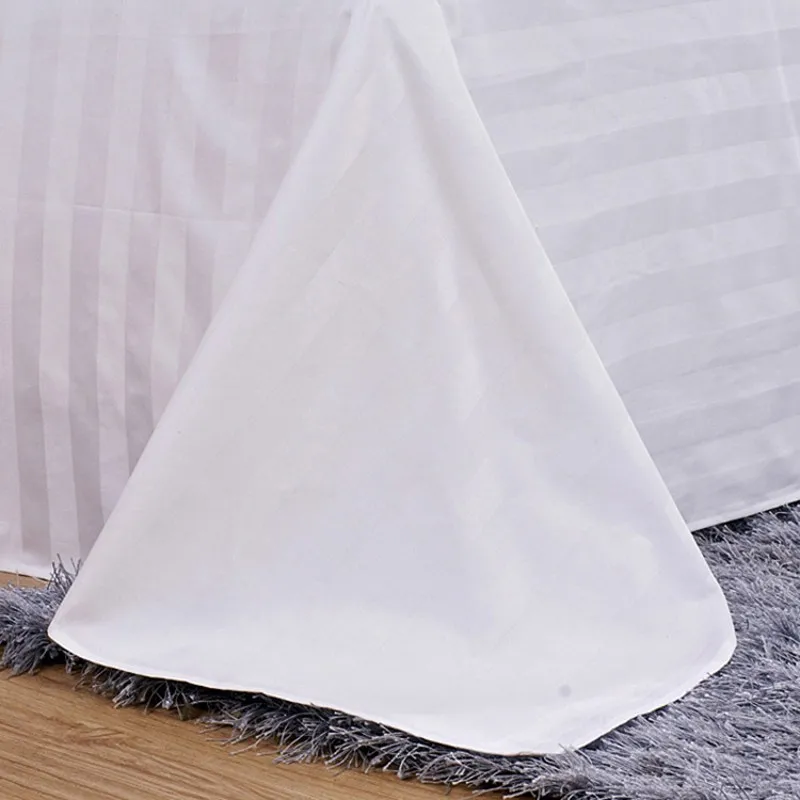 

Hotel bedding white bed sheet 100% Cotton Solid color Flat sheet