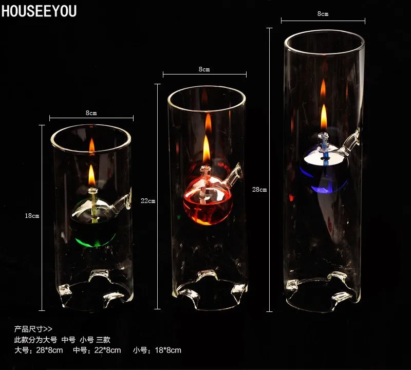 Креативный подсвечник прозрачные стеклянные подсвечники масляные свечи