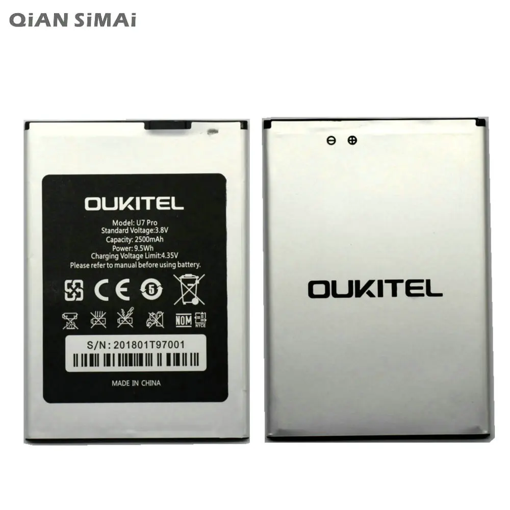 Новый высококачественный аккумулятор 2500 мАч для Oukitel U7 Pro батарея телефона BQ BQS 5505