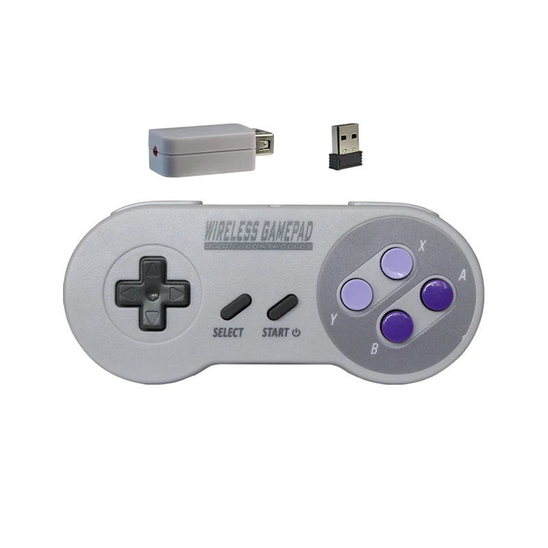 Беспроводные геймпады 2,4 ГГц Джойстик контроллер для SNES NES Classic Mini windows IOS Android raspberry pi пульт дистанционного управления