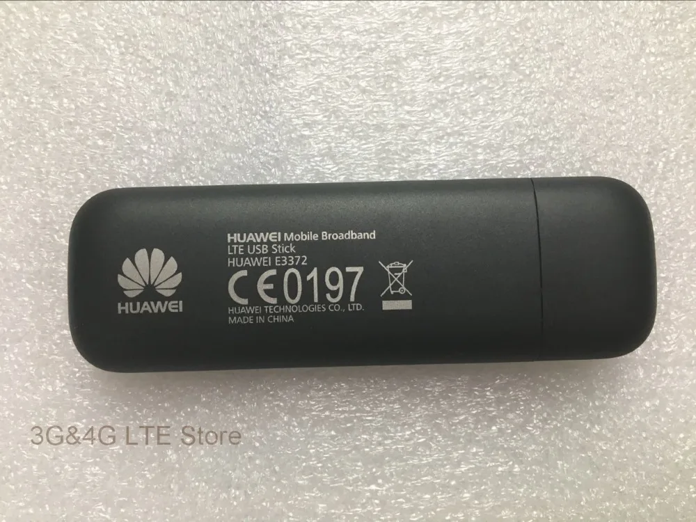 Разблокированный Huawei E3372 20 шт./лот Бесплатная доставка DHL модем черного цвета с