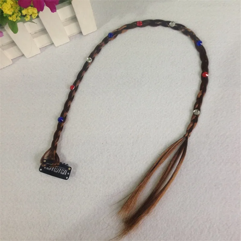 Головная повязка с индийским пером в богемном стиле для волос аксессуары ручной