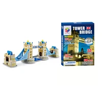 33pcs 3d puzzles tower bridge building mode toys brain teaser learning educational games children jigsaw toys for christmas gift