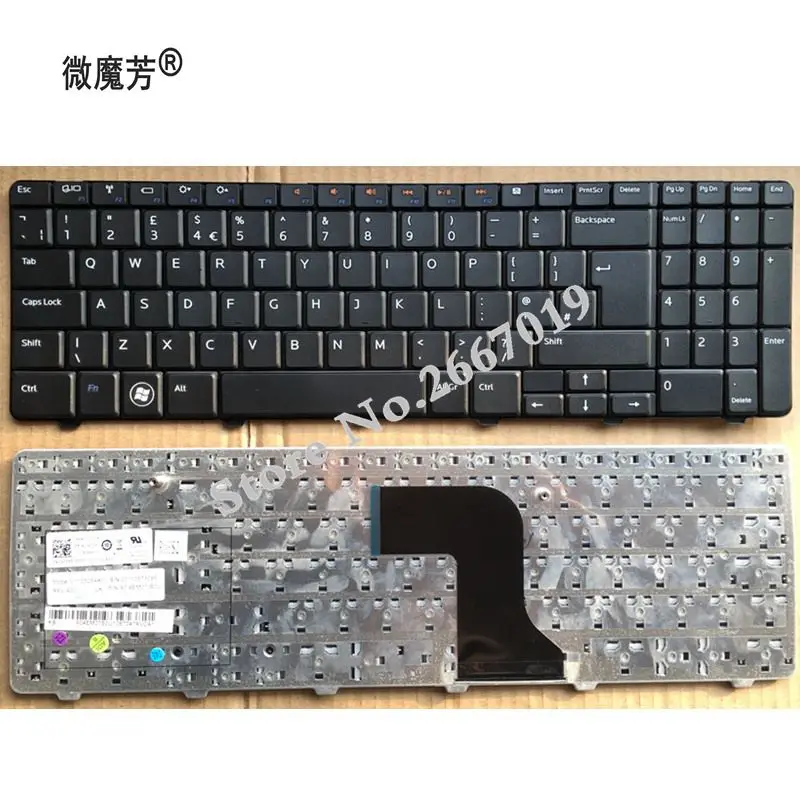 Клавиатура для ноутбука Dell Inspiron 15 15R 15N 15M 5010 N5010 M5010, новая английская клавиатура Клавиатура для ноутбука Dell Inspiron 15 15R 15N 15M 5010 N5010 M5010, новая английская клавиатура