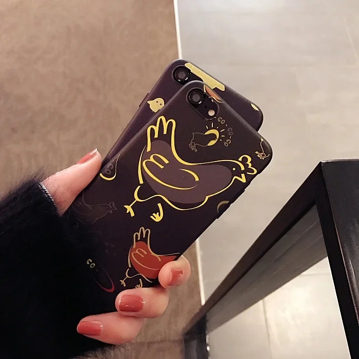 Телефон Case Творческий Мультфильм Рельеф Мягкий Ультра Тонкий Противоударный