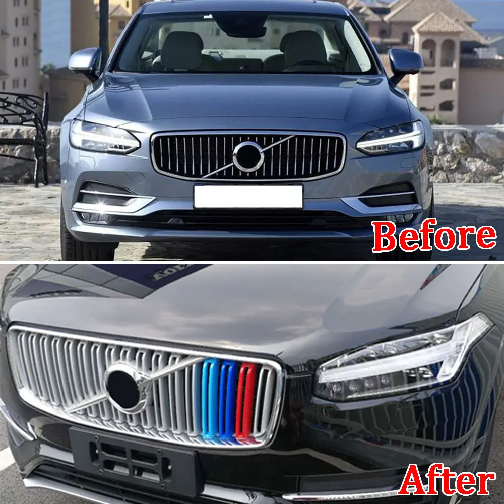 3 цвета Автомобильная Пластиковая передняя Центральная решетка радиатора