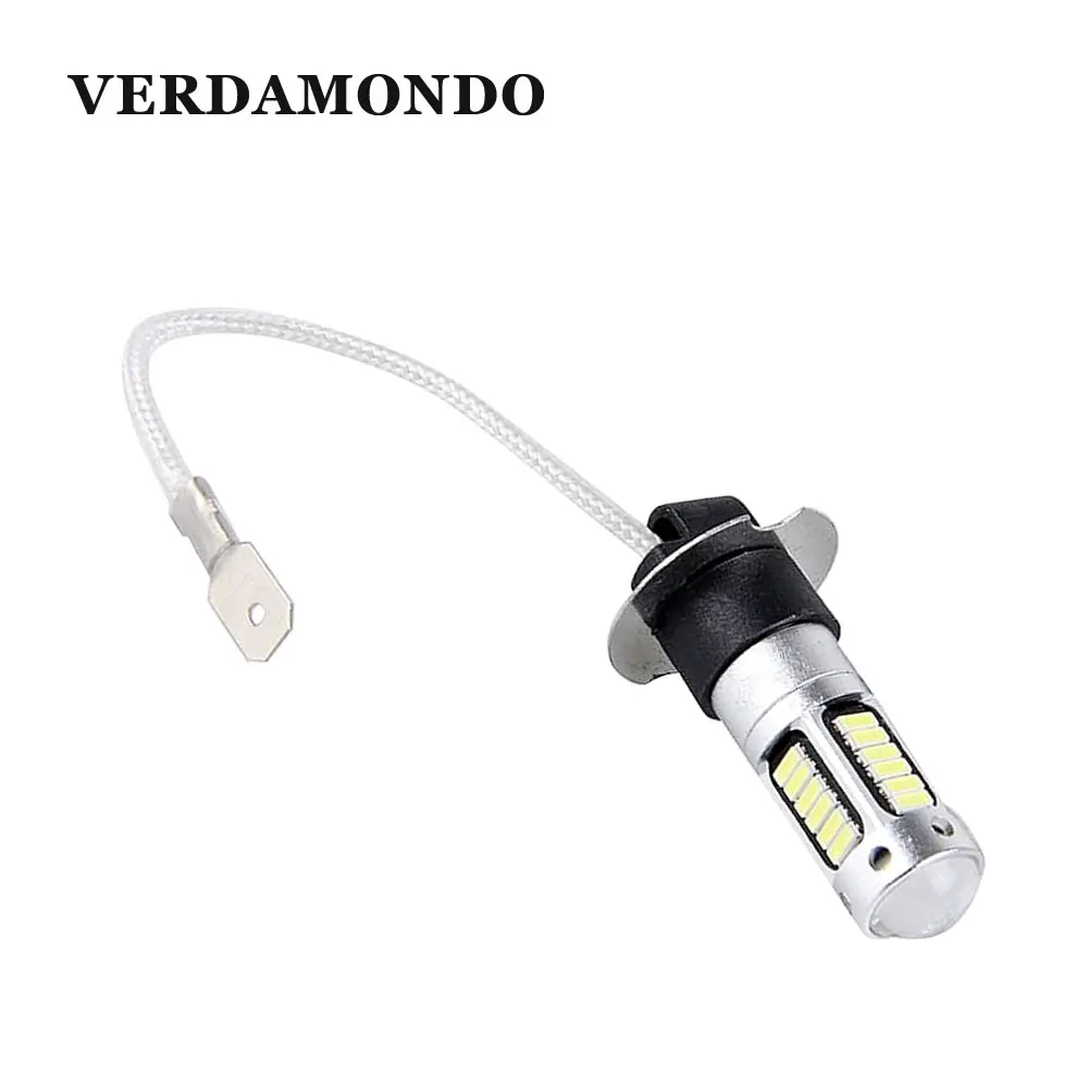 1 шт. H3 4014 30 SMD лампы высокой Мощность светильник Светодиодный Противотуманные