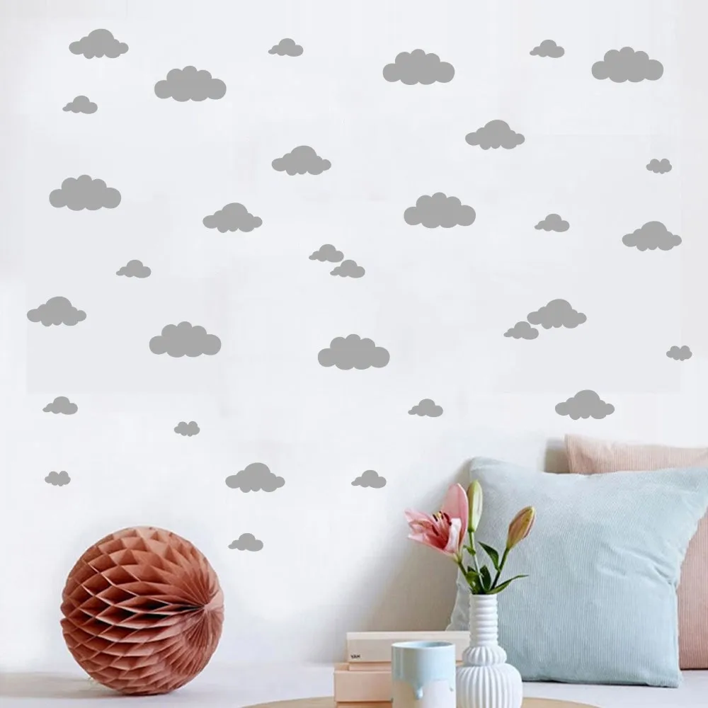 

Sticker for Baby Room Pure and Lovely Clouds Nursery Bedroom Wall Decal Kids Wall Stickers LX332