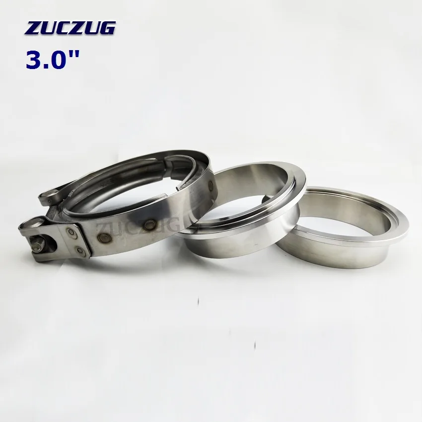 3.0male female clamp 2,5 дюймов 3,0 дюйма ss304 Быстрый открытый v Зажим мужской женский фланец плоский фланец комплект зажим для выхлопной трубы - Цвет: 3.0male female clamp