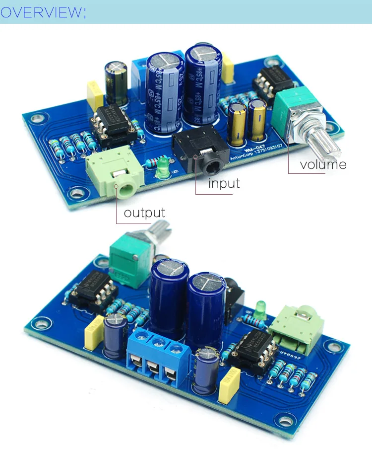 New Products Dual Power Supply DC9-15V 47 AMP Amplifier Circuit Board Diy Kit | Электроника