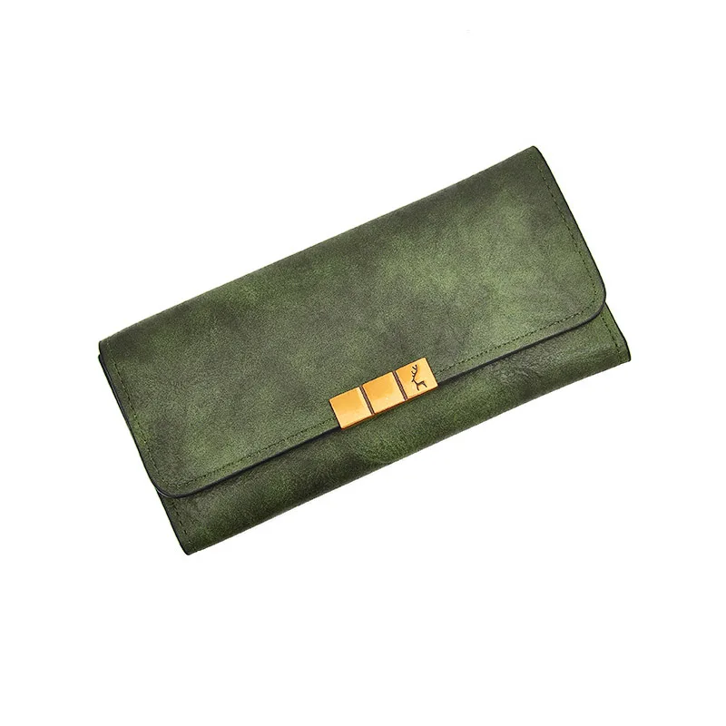 

Women's Wallets High Quality Designer Leather Long Wallet For Women Card Holder Ladies Purse Money Bag Carteira Feminina QJ02