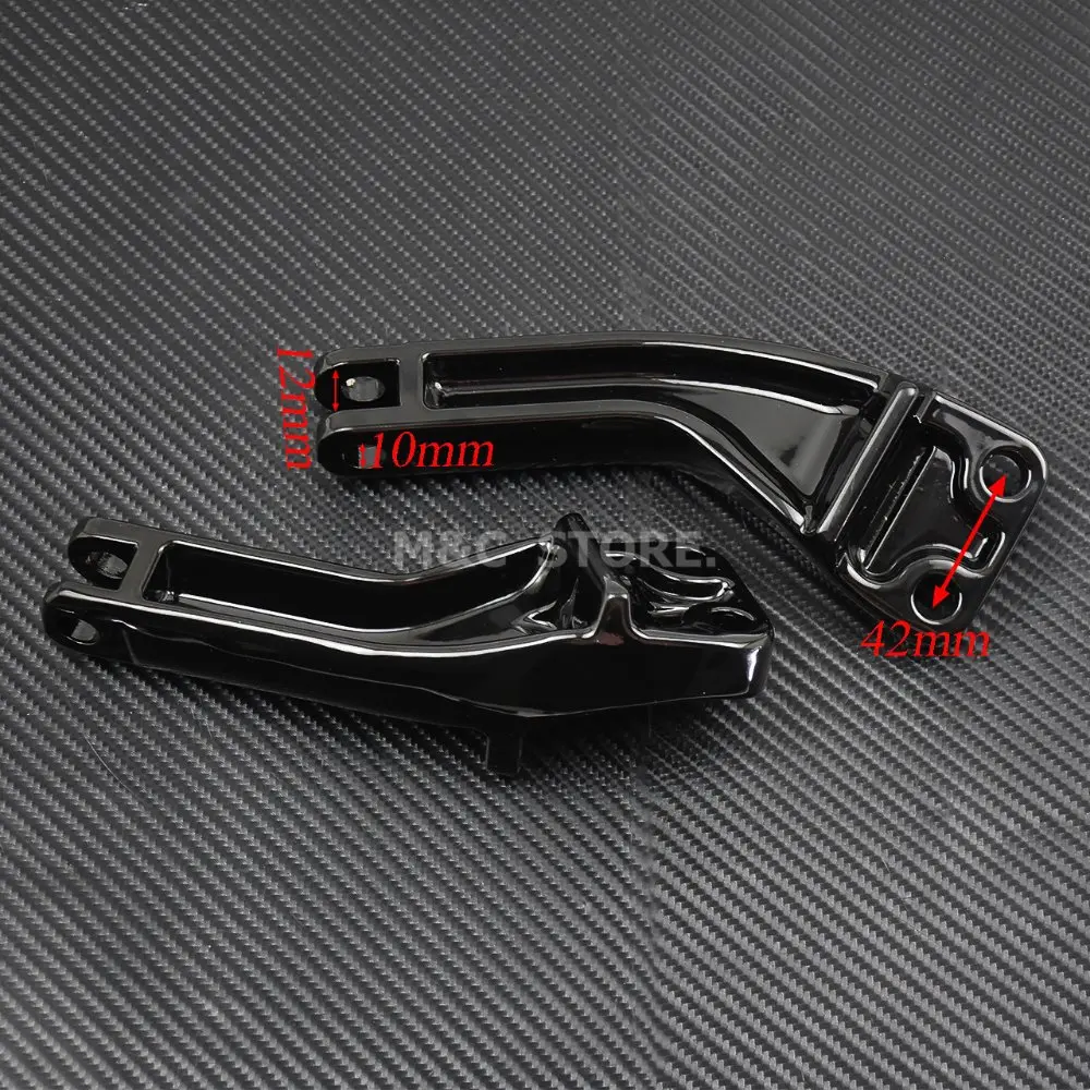 Крепежные штифты для пассажирских мотоциклов черные Harley Dyna Wide Super Glide Street Bob EFI FXDF