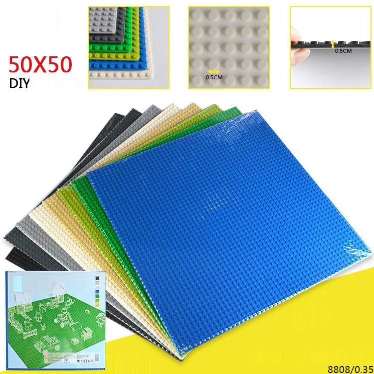 Основание для Детского конструктора 50*50 точек базовая пластина 40*40 см