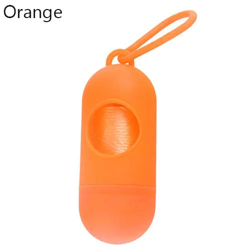 Orange 1 шт таблетки форма раздатчик+ 1 рулон разлагаемые ПЭТ для отходов, с лапками мешок портативный собака выйдите из отходов чистящих пакетов наборы - Цвет: Orange