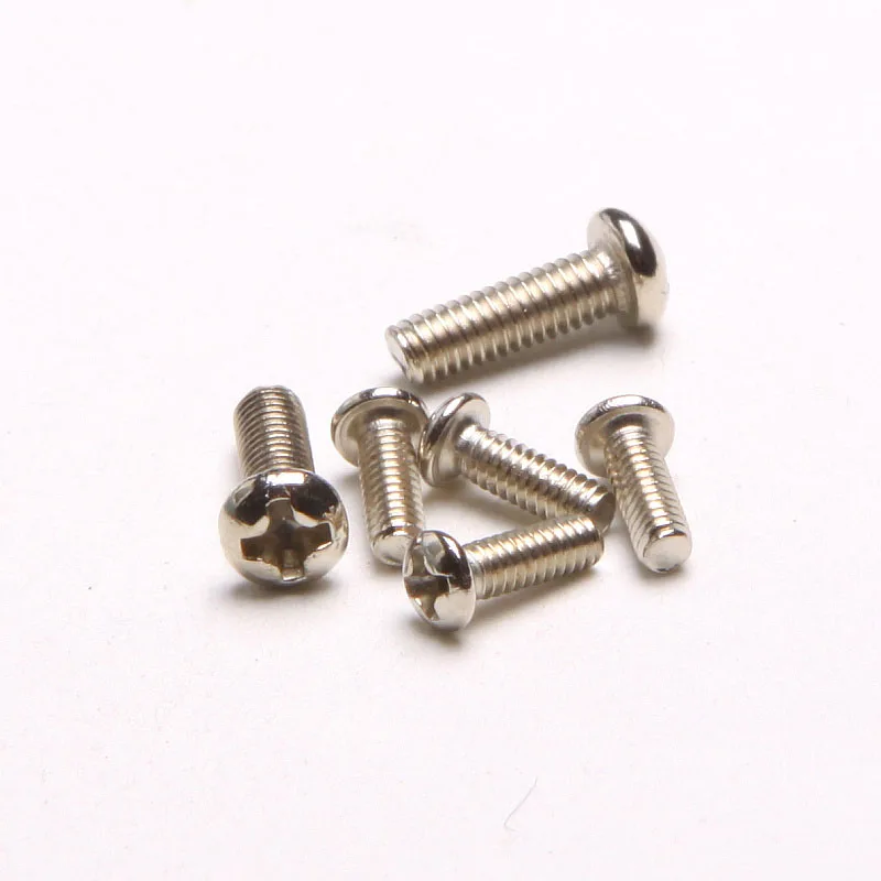 200PCS-M2.5 *4/5/6/8/10..16 GB818 Round Screws Cross Plate Head Machine [Nickel Plating] Electronic | Обустройство дома