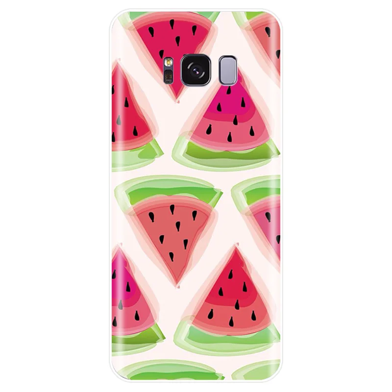 Pretty Fruit Watermelon Cover Soft Silicone TPU Phone Case For Samsung Galaxy NOTE 8 9 S6EDGE S6 S7 S8 S9 S10 PLUS S10E | Мобильные