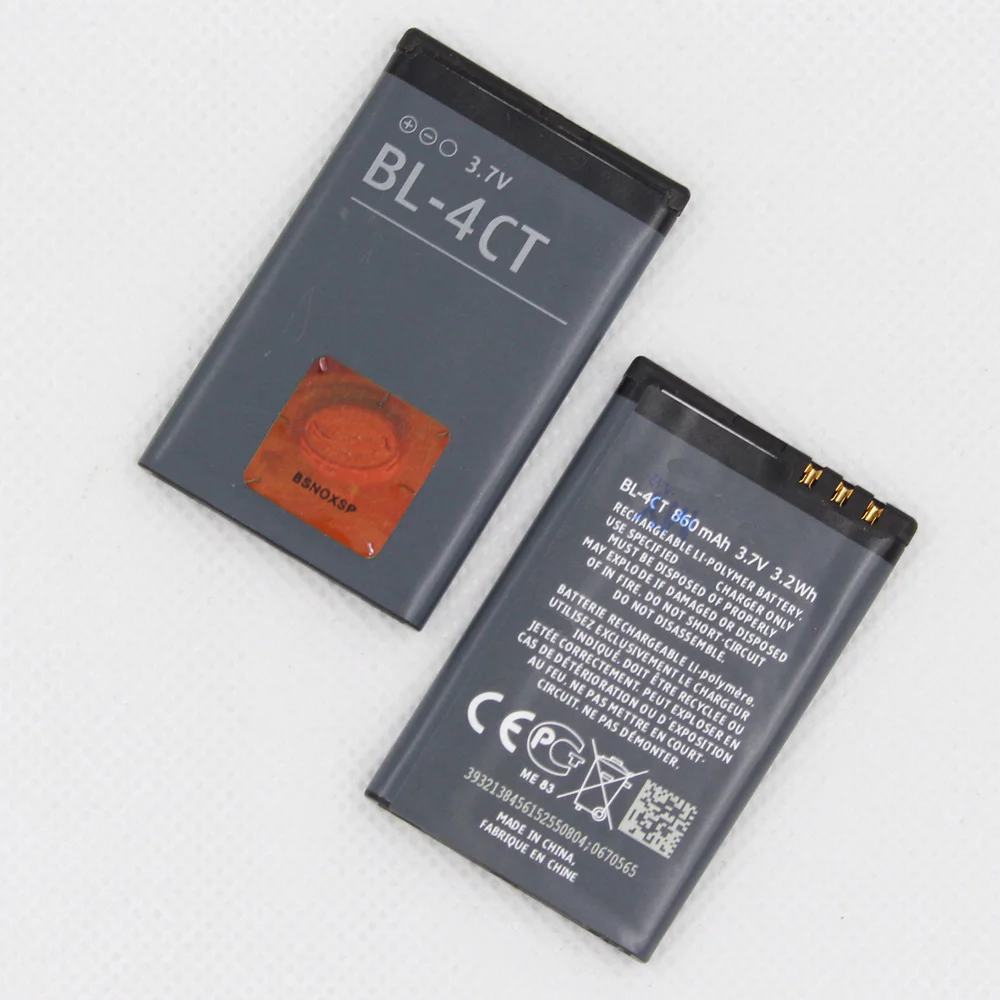 10 шт./лот 860 мАч BL-4CT аккумулятор для NOKIA 5310 6700s 7310c 5630 7230 X3 | Мобильные телефоны и