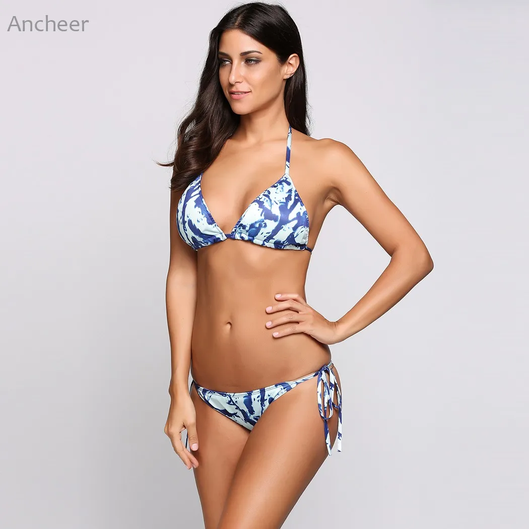 Брендовый новый комплект бикини купальник для женщин сексуальный Холтер с