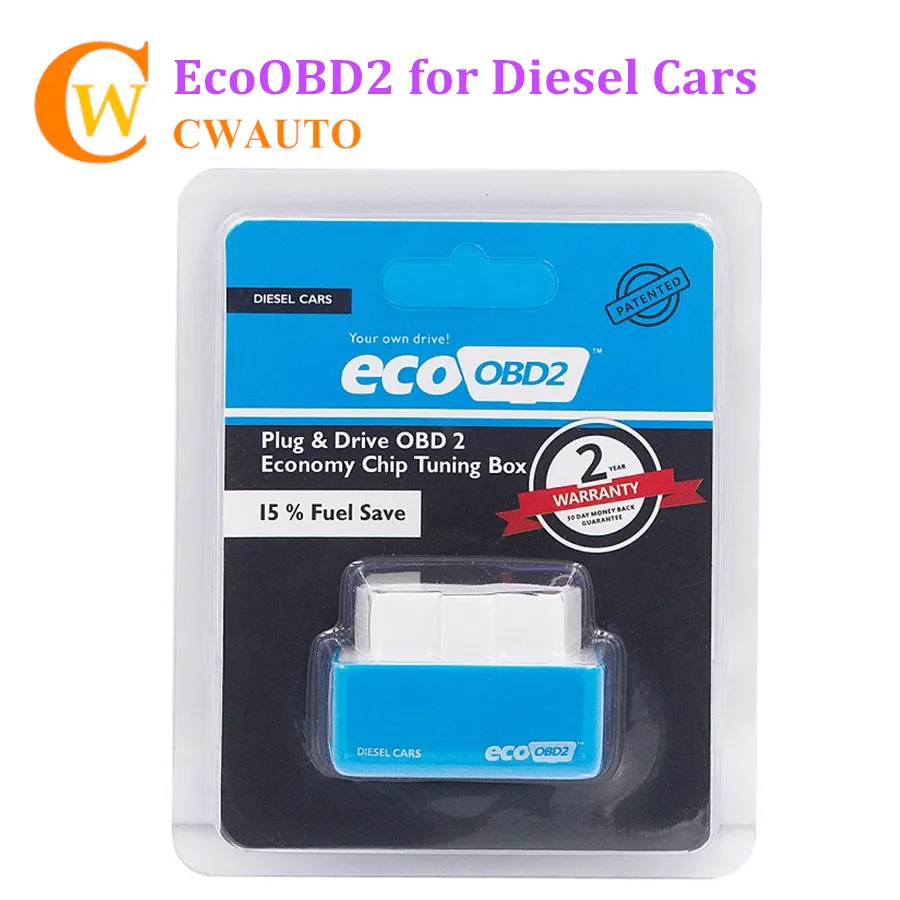 NitroOBD2/EcoOBD2 Plug and Drive OBD2 чип тюнинг коробка для бензина/дизельных автомобилей