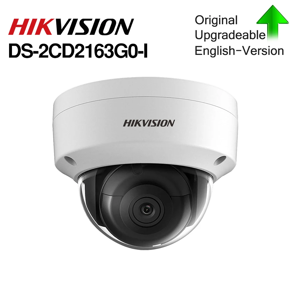 Hikvision оригинальная 6 мегапиксельная IP камера купольная сетевая мини с разъемом