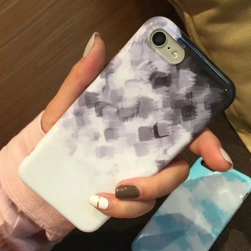 Lpwzhmg силиконовые Чехол для iPhone 7 Plus IMD Роскошный телефон чехол 6 6S 6plus
