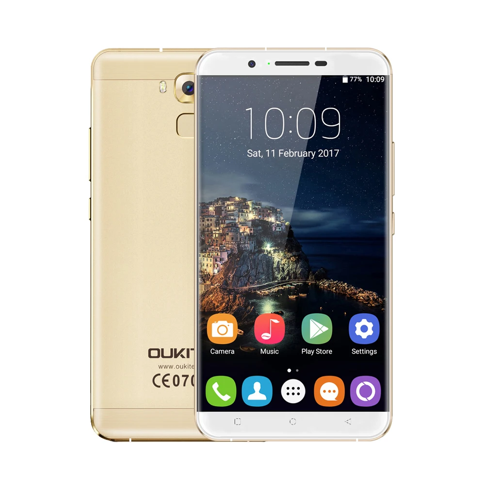 Oukitel U16 max 4 г LTE смартфон MTK6753 Octa Core 6.0 дюйм(ов) сотовый телефон Android 7.0 3 ГБ + 32 13MP