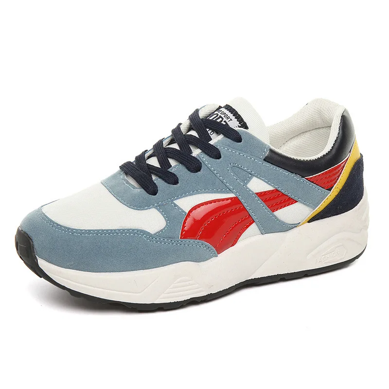 Новинка осени 2018 модная повседневная обувь простого цвета женская удобная