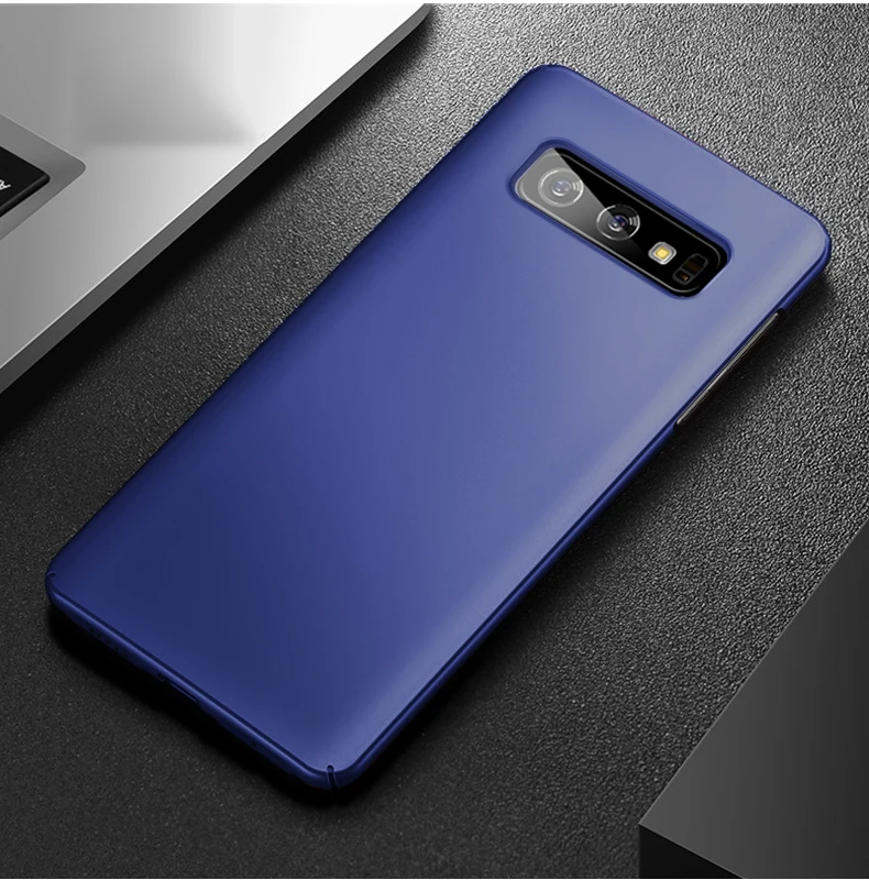 S10E чехол для samsung S10 плюс чехол Mofi для samsung S10 случае S10+ E ПК Твердый переплет Soild Цвет чистый черный, красный синий тонкий