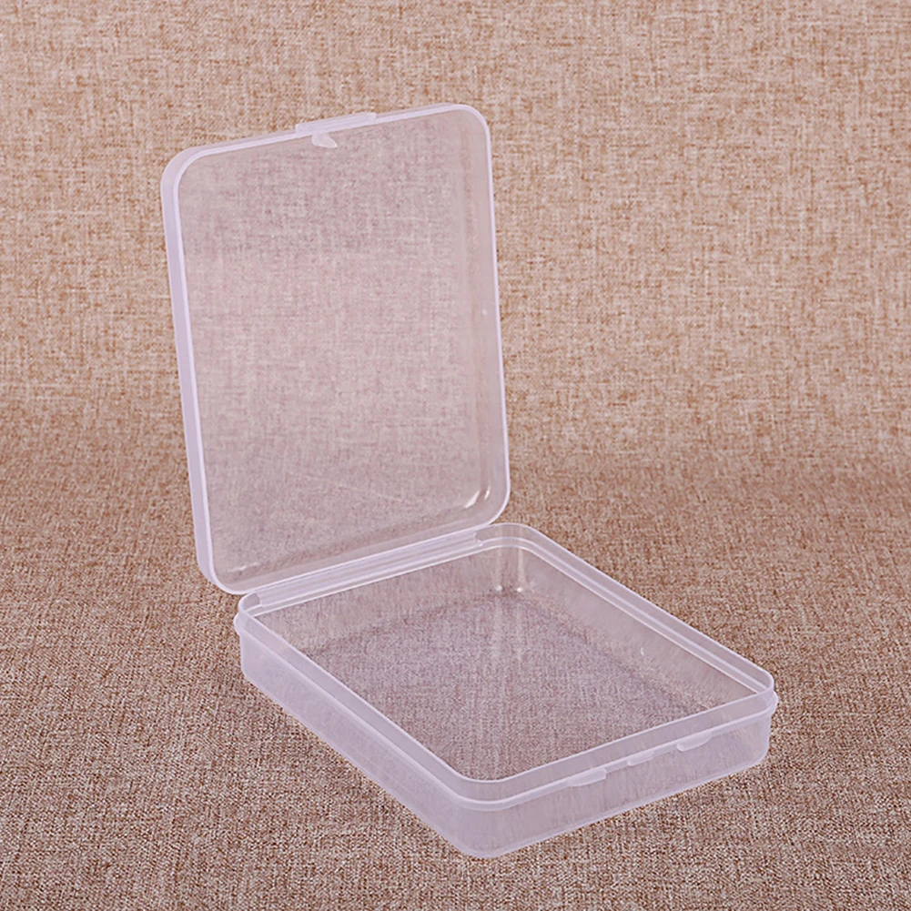 Пластиковая прозрачная квадратная коробка для хранения искусственных ресниц