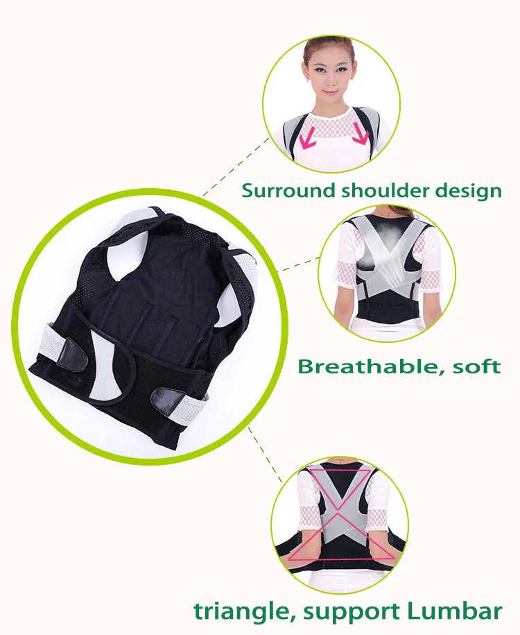 Tcare 1 шт. коррекция осанки Талия Плечо грудь поддержка спины Brace корректор пояс для женщин мужчин размер M/L/XL уход за здоровьем