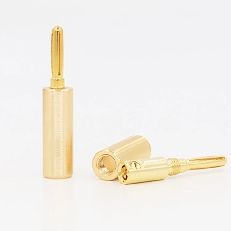 Vb 091 аудио 24K позолоченный разъем для динамика типа банан 4 шт|banana plug 4pcs|plug goldplug speaker