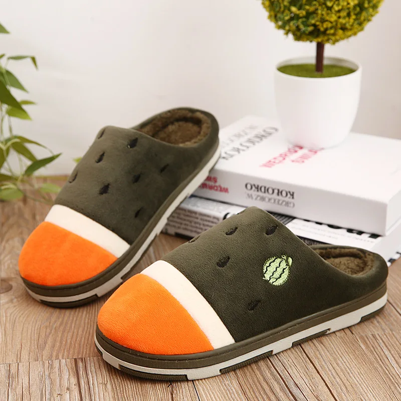 Взрыв Моделей 2016 Новые Зимние Тапочки мужская Симпатичный Мультфильм Теплый Дом