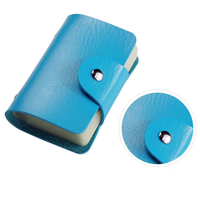 Новый 24 слотов для карт из искусственной кожи держатель женщин и мужчин Название