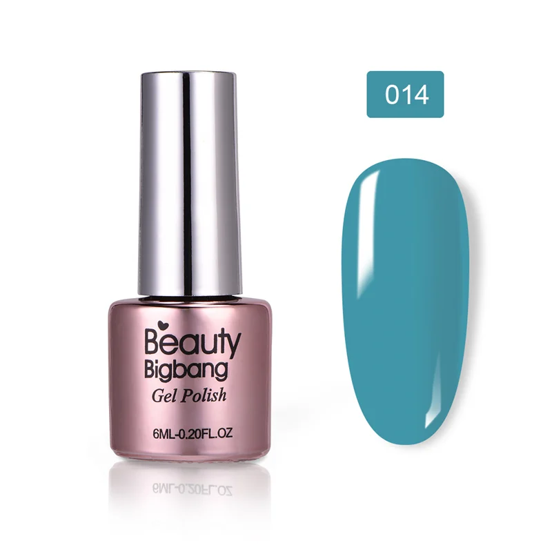 14 BeautyBigBang, 6 мл, 36 цветов, замачиваемый Гель-лак для ногтей, УФ-гель, верхнее покрытие, матовое покрытие, лаки для ногтей, для маникюра, верхнее покрытие, не протирается - Цвет: 14